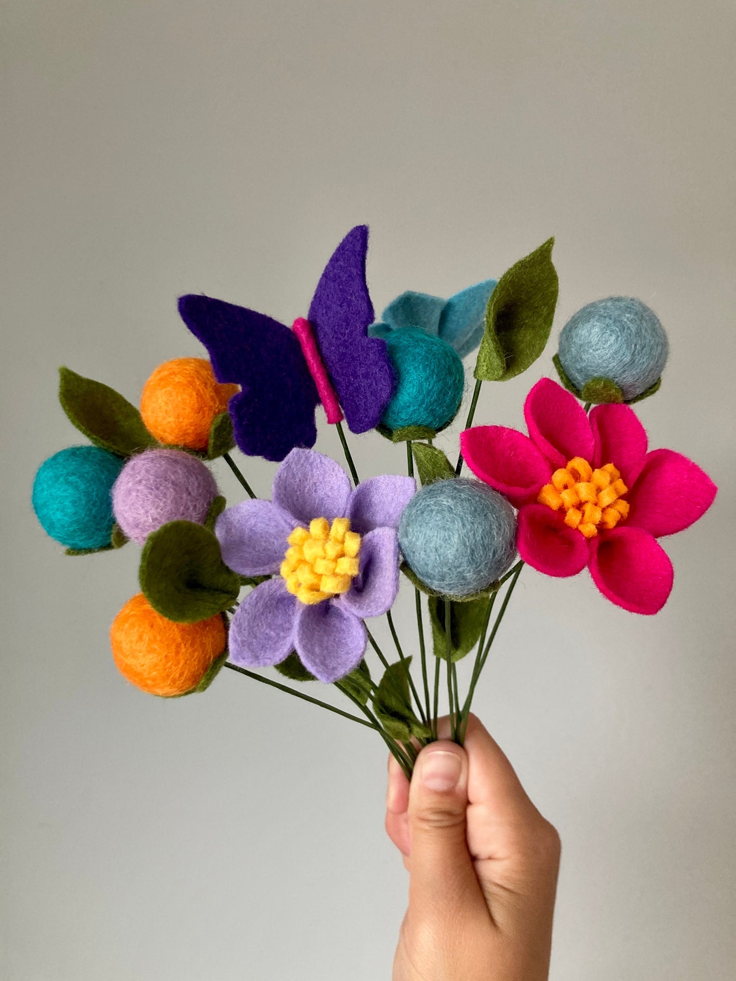 Felt Butterfly Pick: Bouquet Flower Accessory