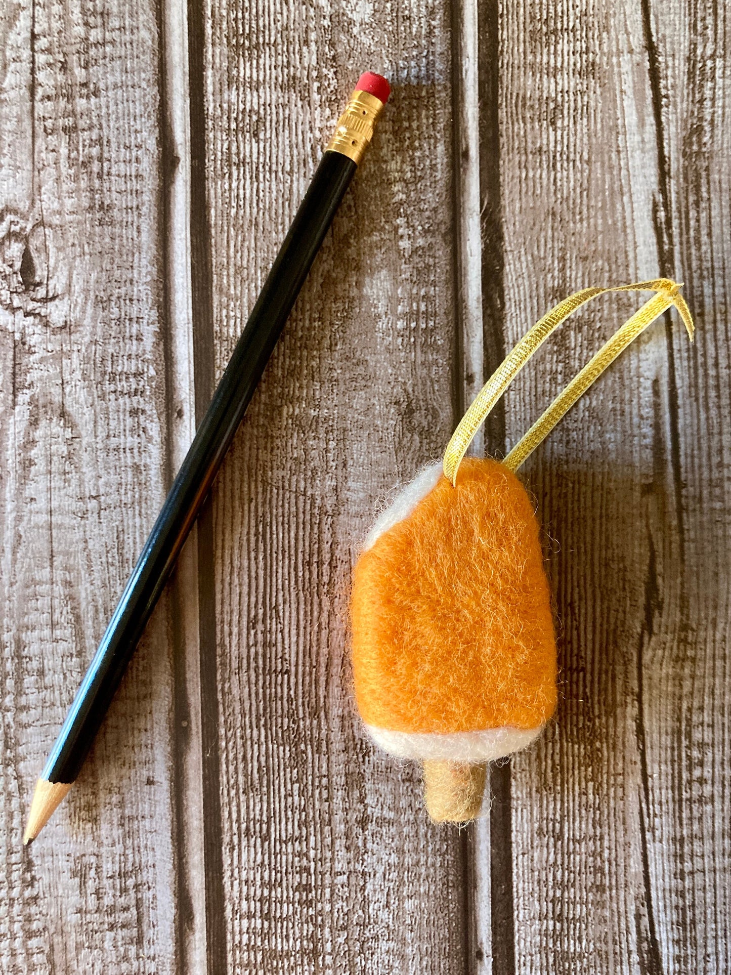 Felt Creamsicle Ornament, Holiday and Christmas Decor, Gift Ideas