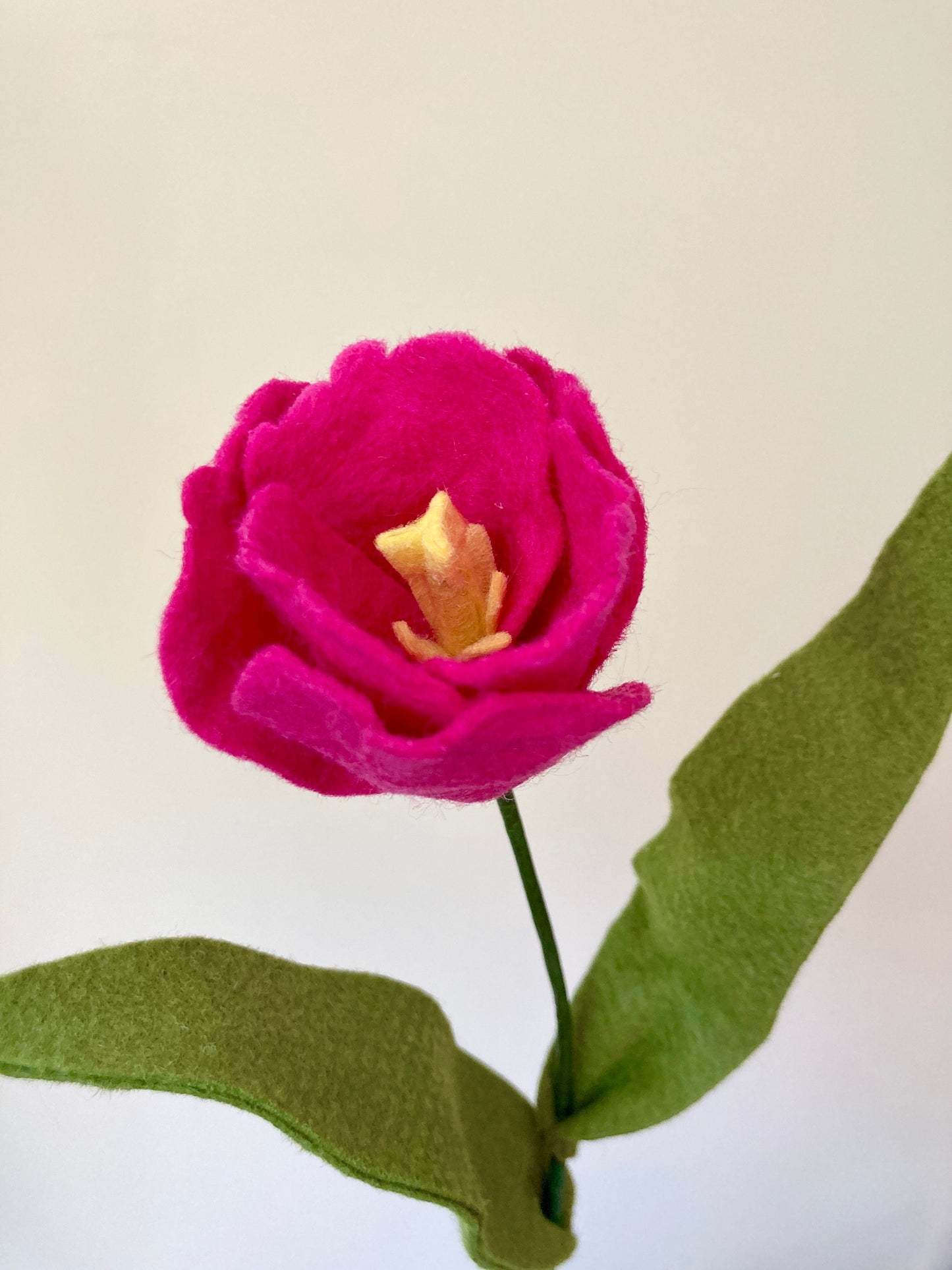 Felt Tulip Stem: Custom Color, Build Your Own Bouquet
