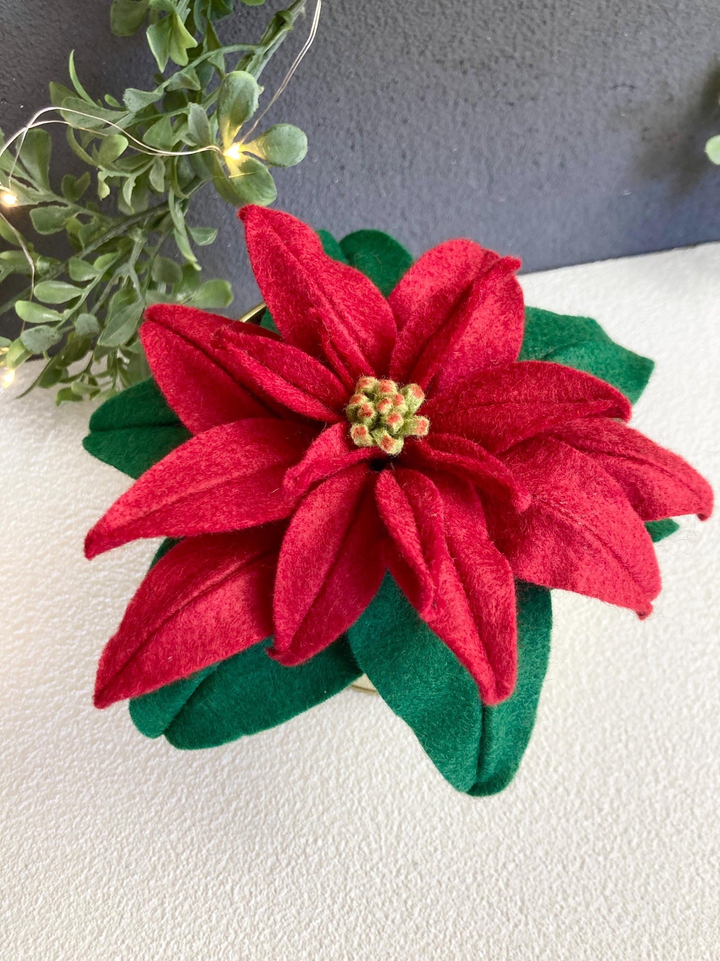 Potted Felt Poinsettia: Handmade Christmas Decor