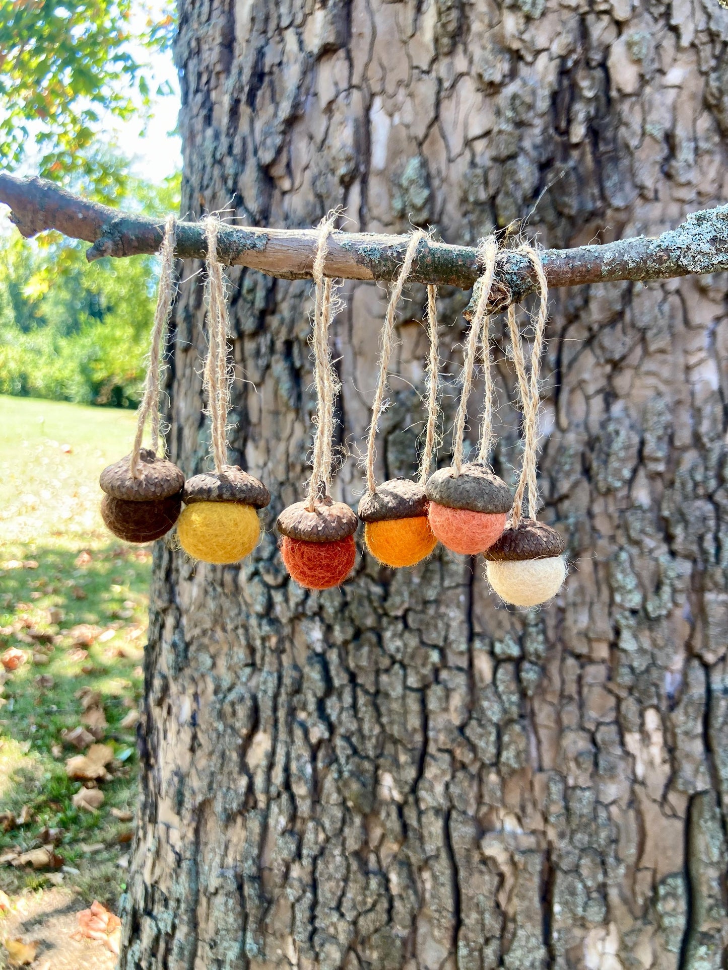 Felt Acorn Ornaments