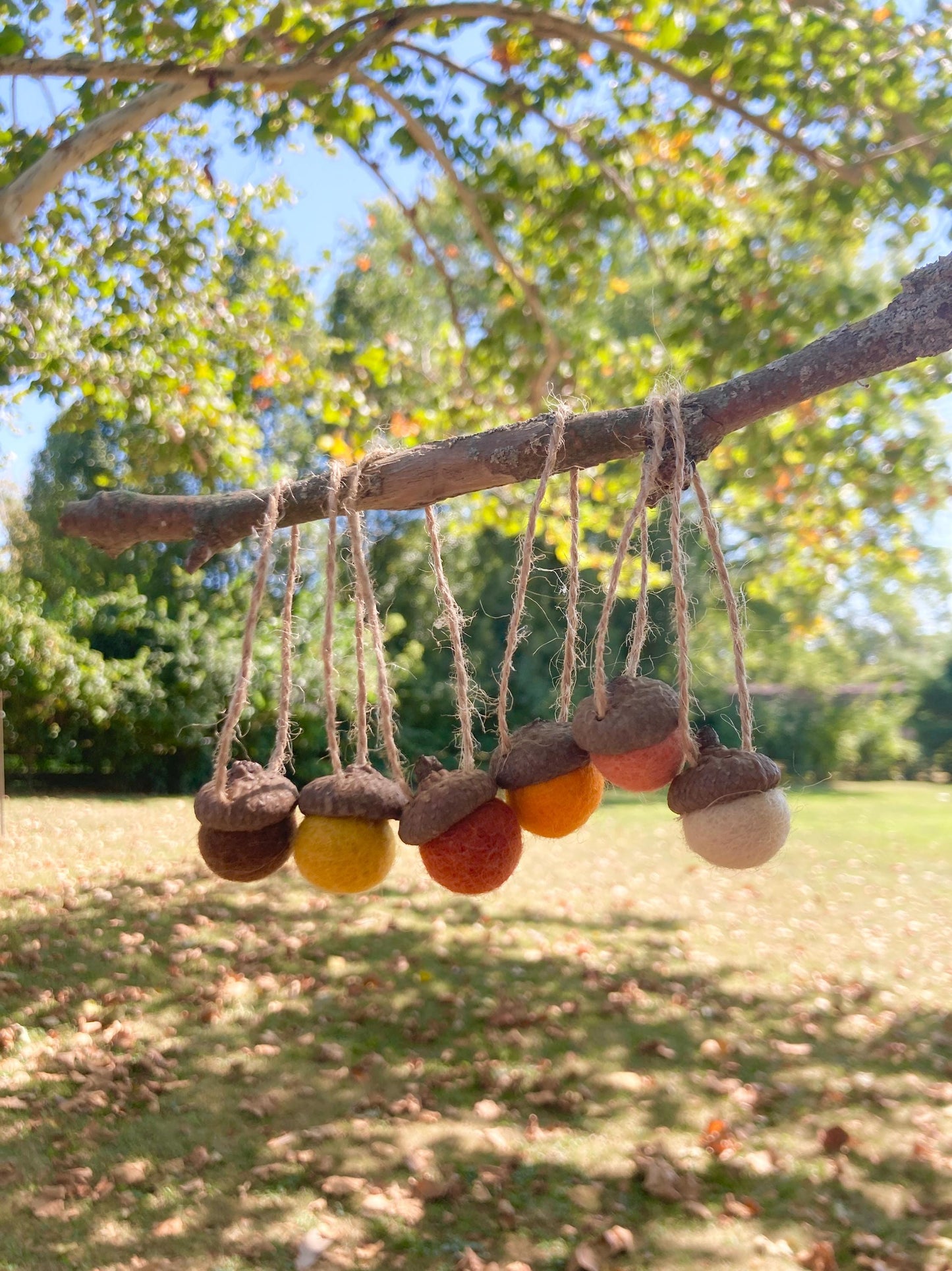 Felt Acorn Ornaments