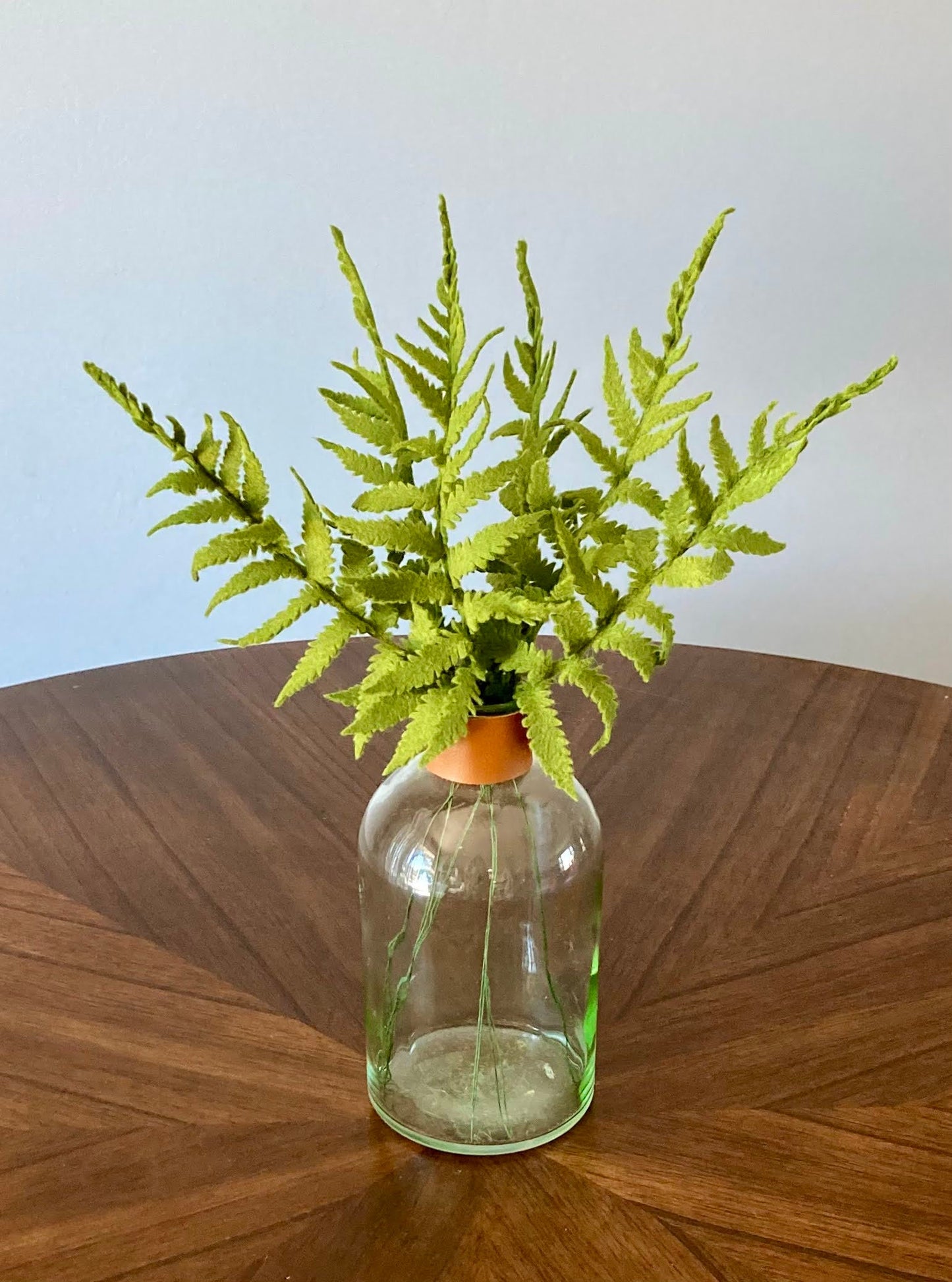 Felt Fern Leaf Stem: Greenery, Bouquet Filler