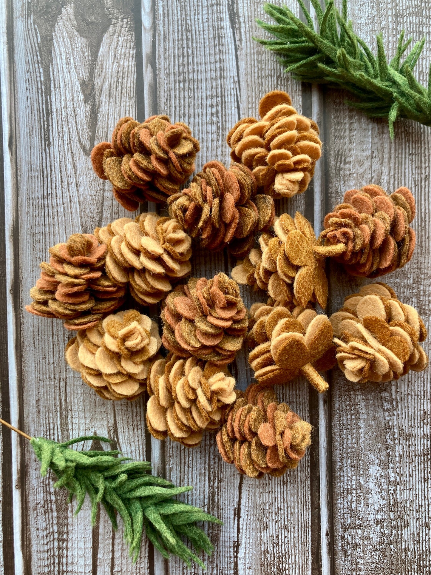 Felt Pinecone SVG and PDF Pattern and Tutorial, Digital Download