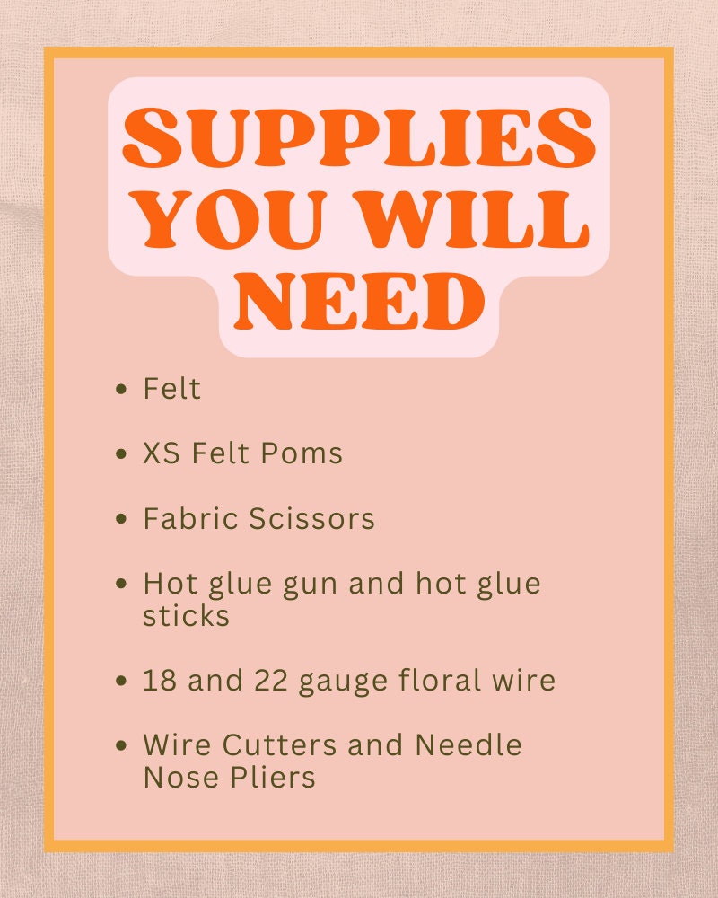 Felt Wildflowers SVG and PDF Pattern and Tutorial, 4 Flower Styles, Digital Download