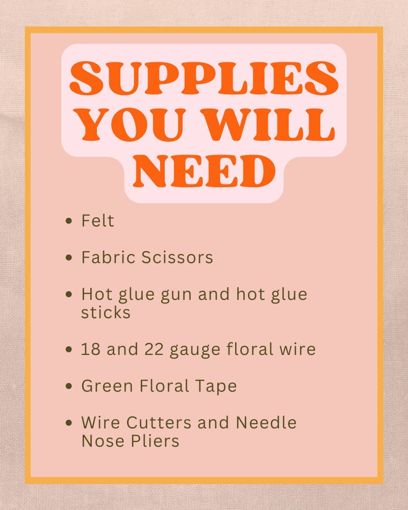 Felt Leafy Stems SVG and PDF Pattern and Tutorial, 4 Leaf Shapes, Digital Download