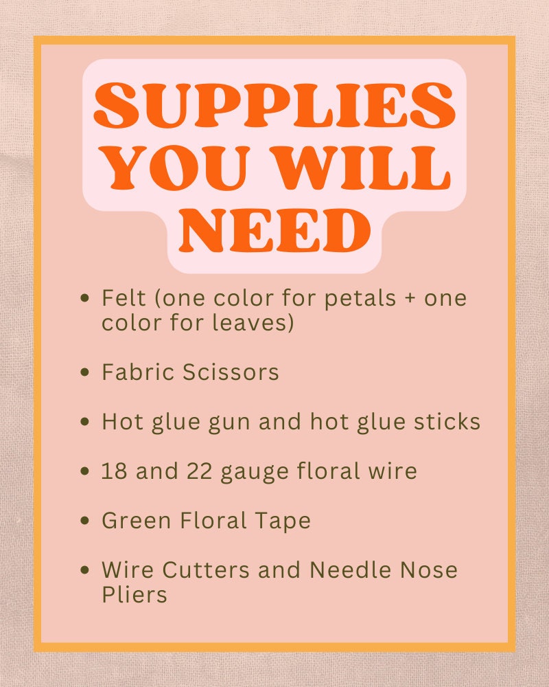 Felt Rose Pattern, Valentine's Day Tutorial, SVG and PDF Template