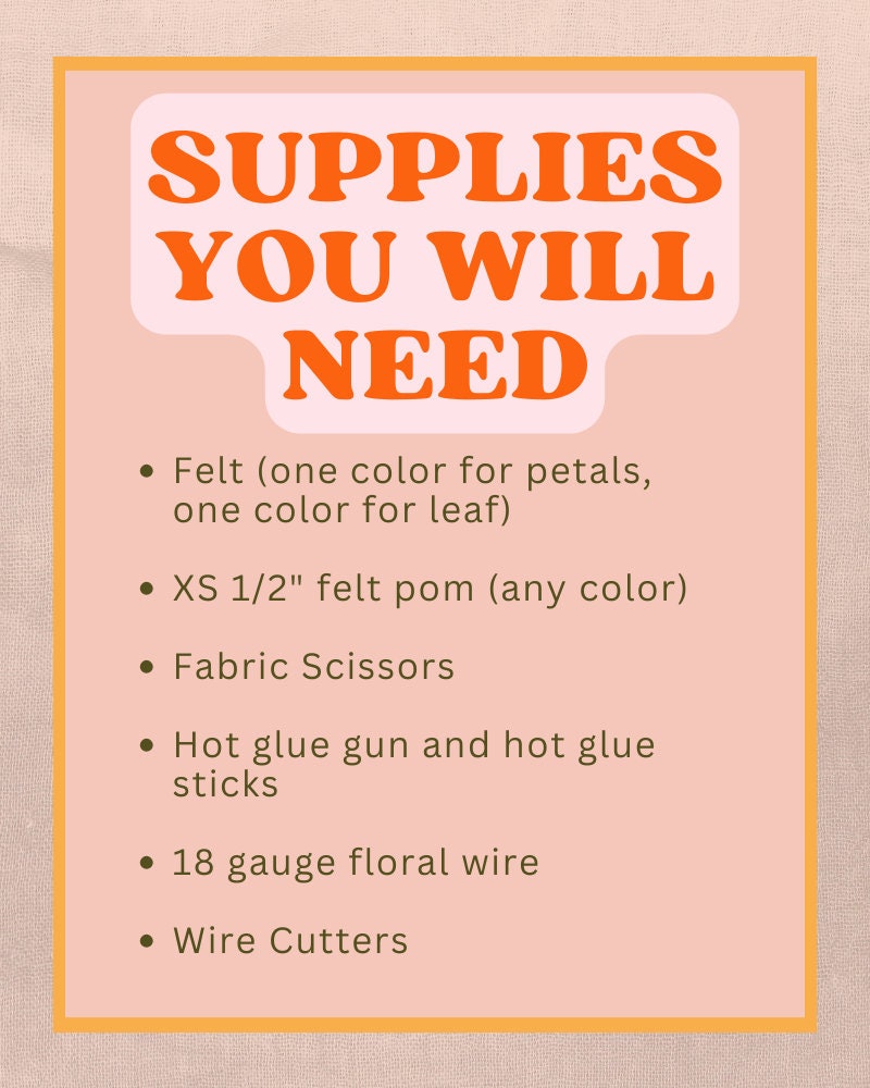 Felt Chrysanthemum SVG and PDF Pattern and Tutorial, Digital Download