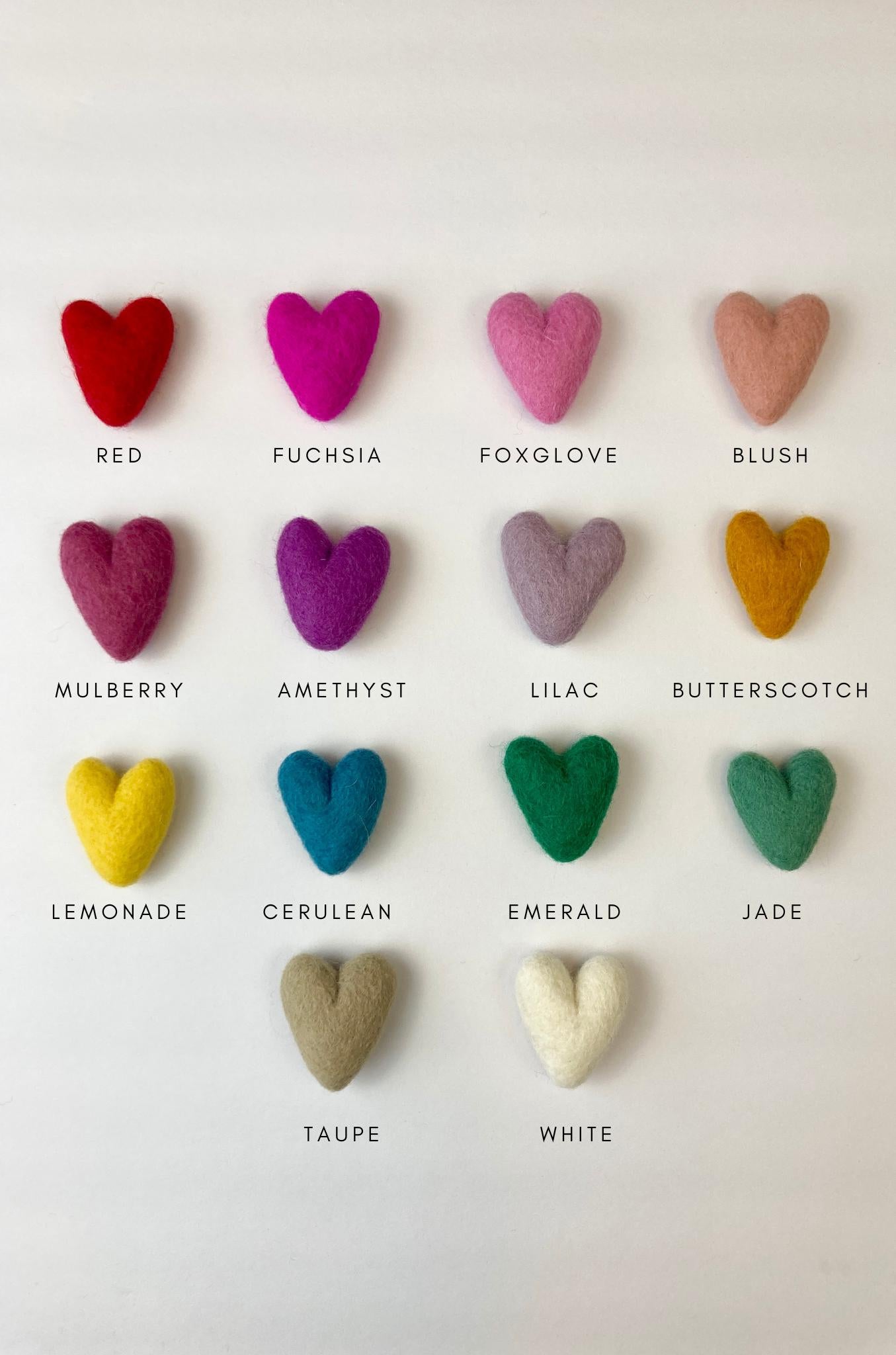 Sweetheart Felt Pick, Multiple Colors
