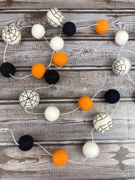Felt Halloween Garland, Halloween Decoration