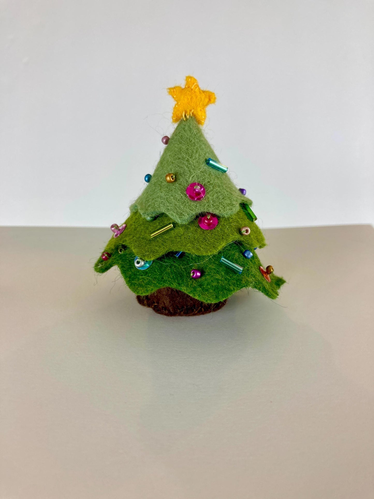 Felt Bejeweled Christmas Trees Pattern and Tutorial, SVG and PDF Digital Download