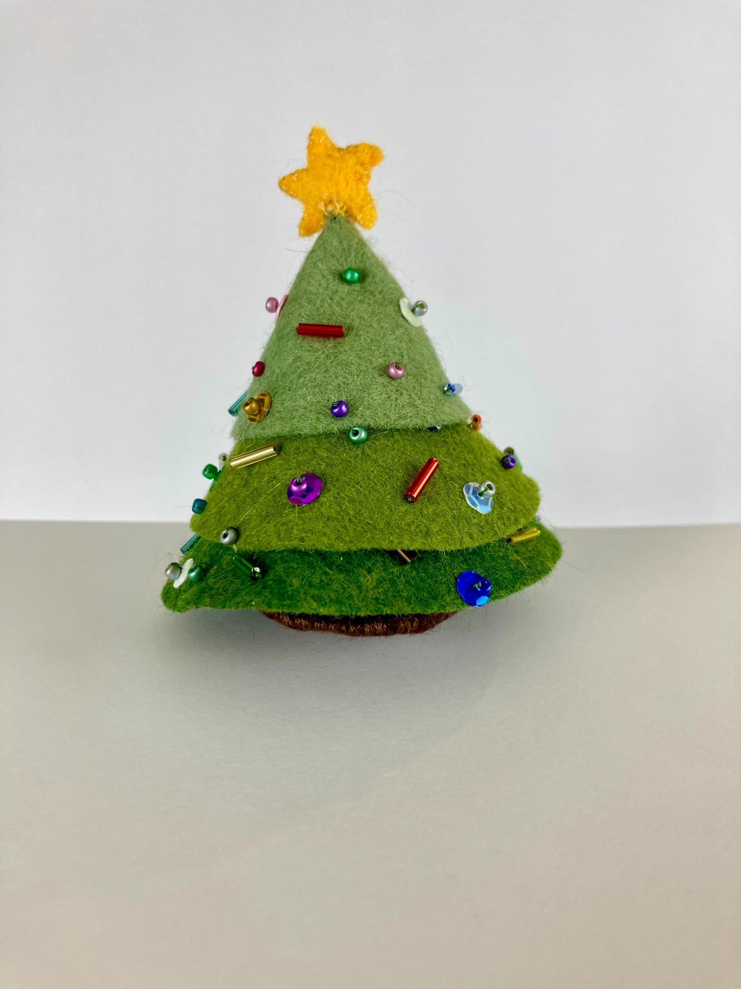 Felt Bejeweled Christmas Trees Pattern and Tutorial, SVG and PDF Digital Download